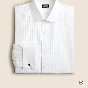 J. Crew Men's  White Tuxedo Shirt NWT